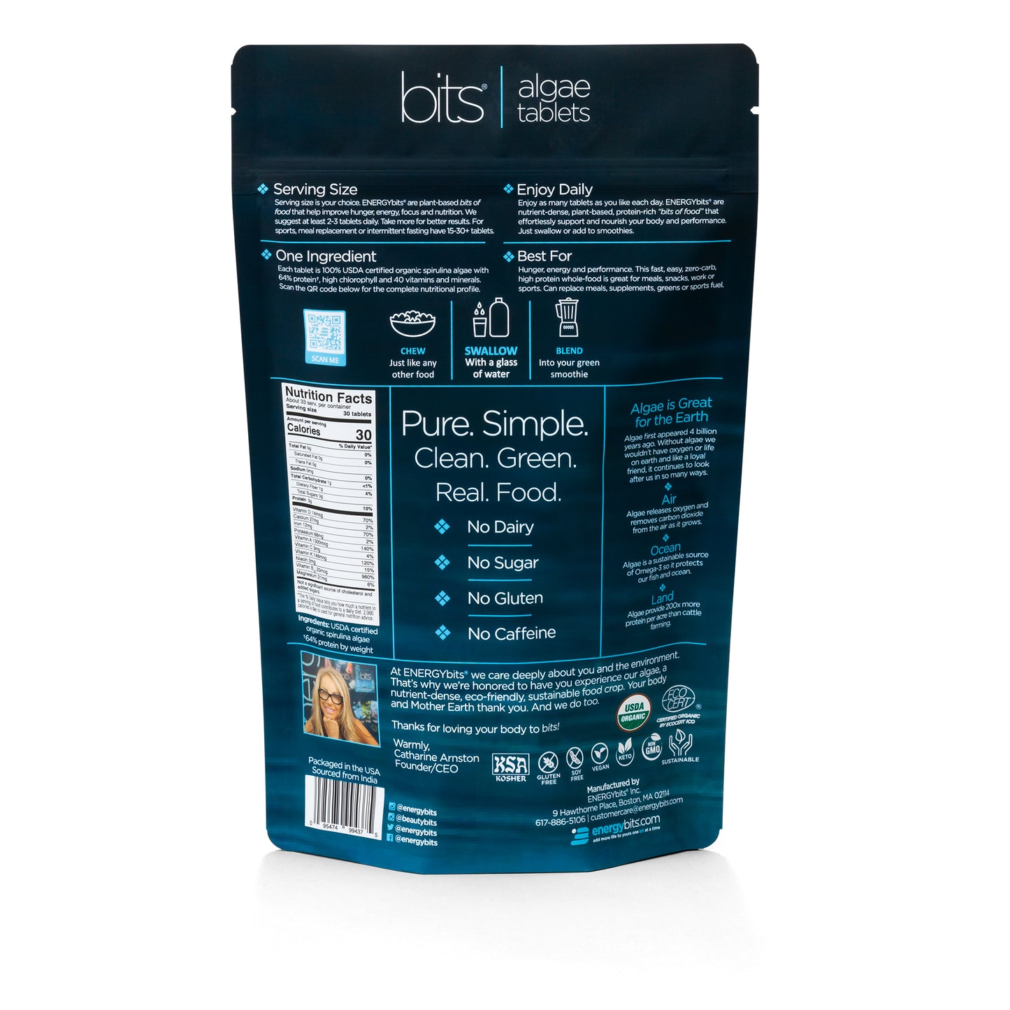 Energy Bits Spirulina - Large Bag