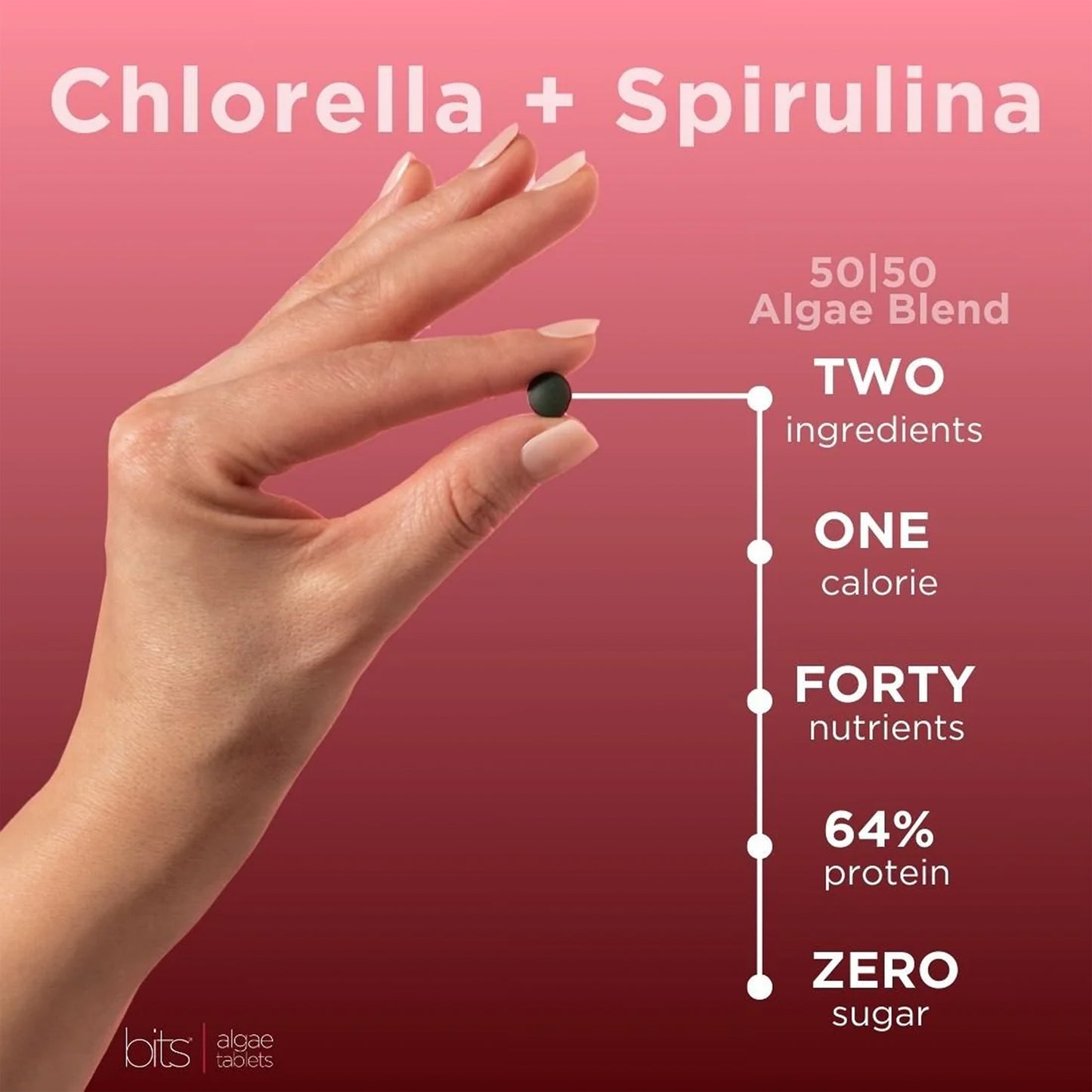 Vitality Bits Chorella/Spirulina - Large Canister