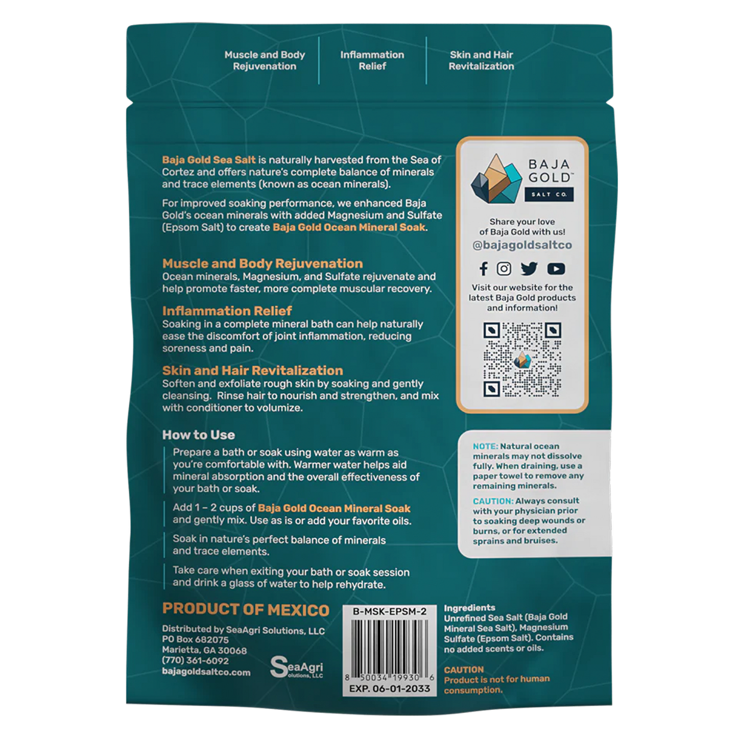 Baja Gold Ocean Mineral Soak