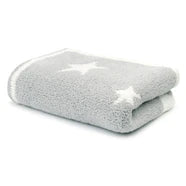 KASHWERE Half Blanket Stars - Chenilla Cloud - Soapstone/Creme: 33x40