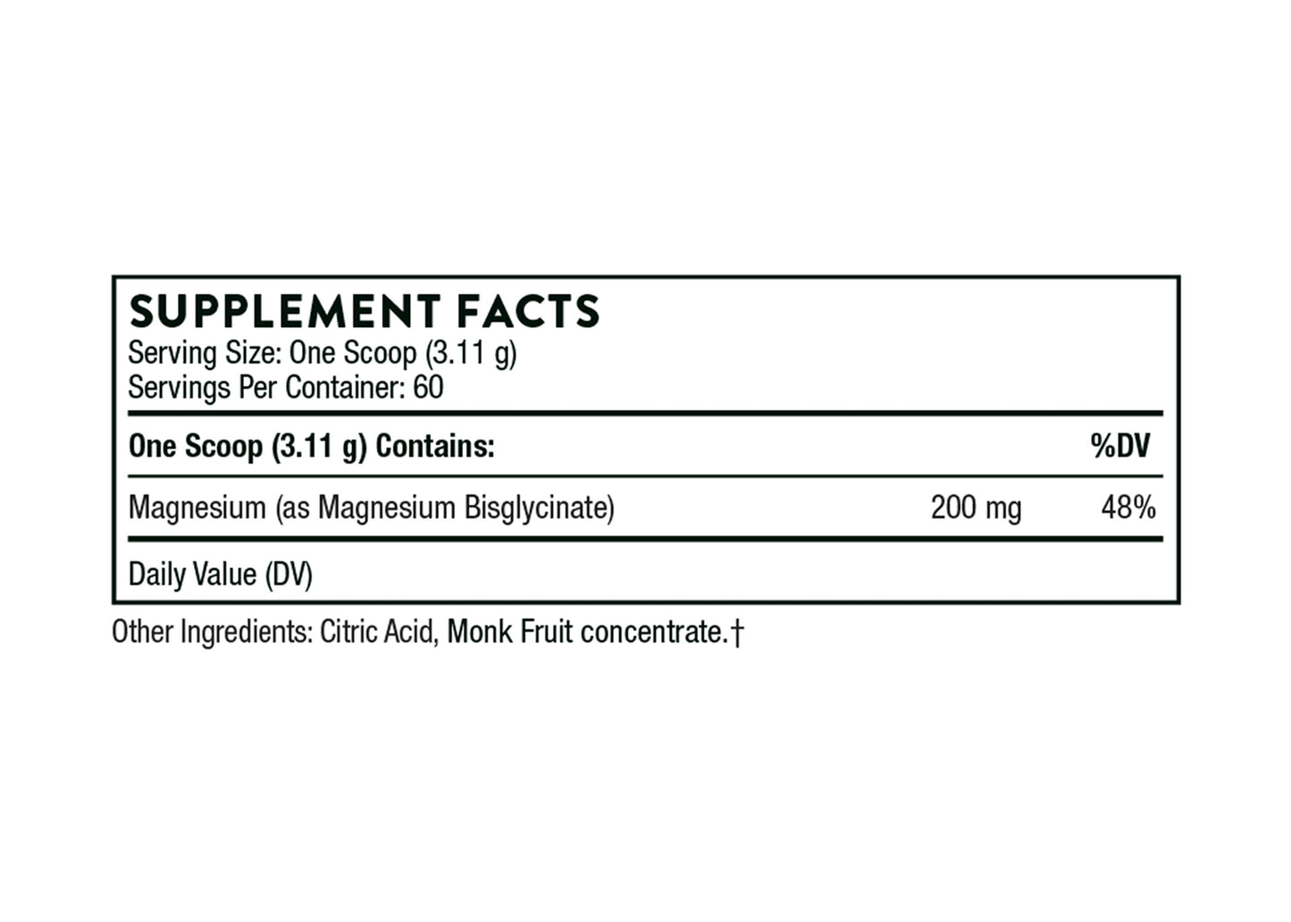 Magnesium Bisglycinate Powder by Thorne