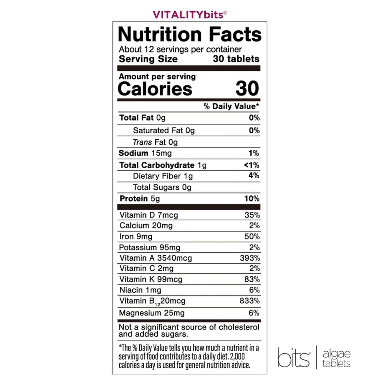 Vitality Bits Chorella/Spirulina - Small Canister