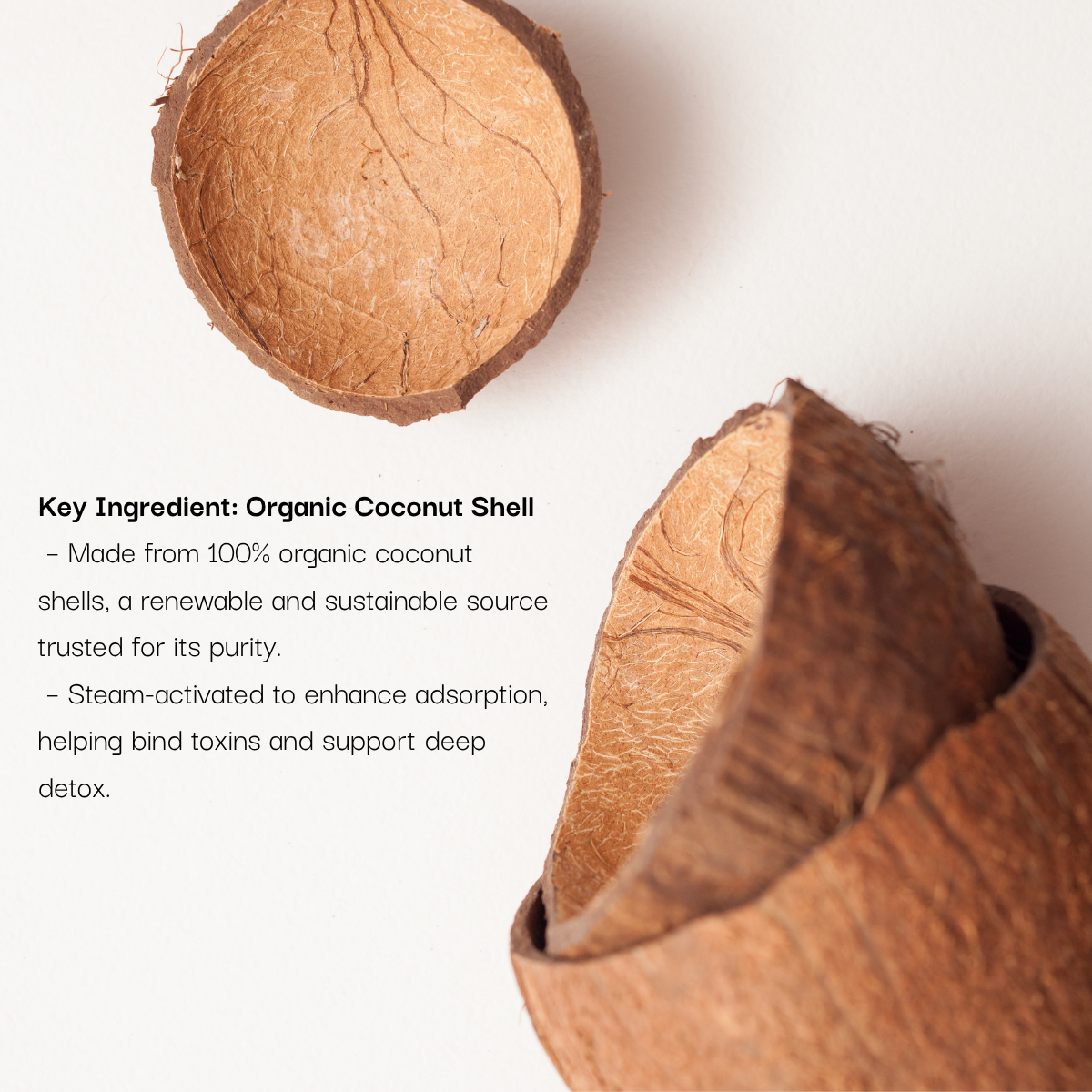 100% Food Grade Organic Coconut Activated Charcoal Capsules