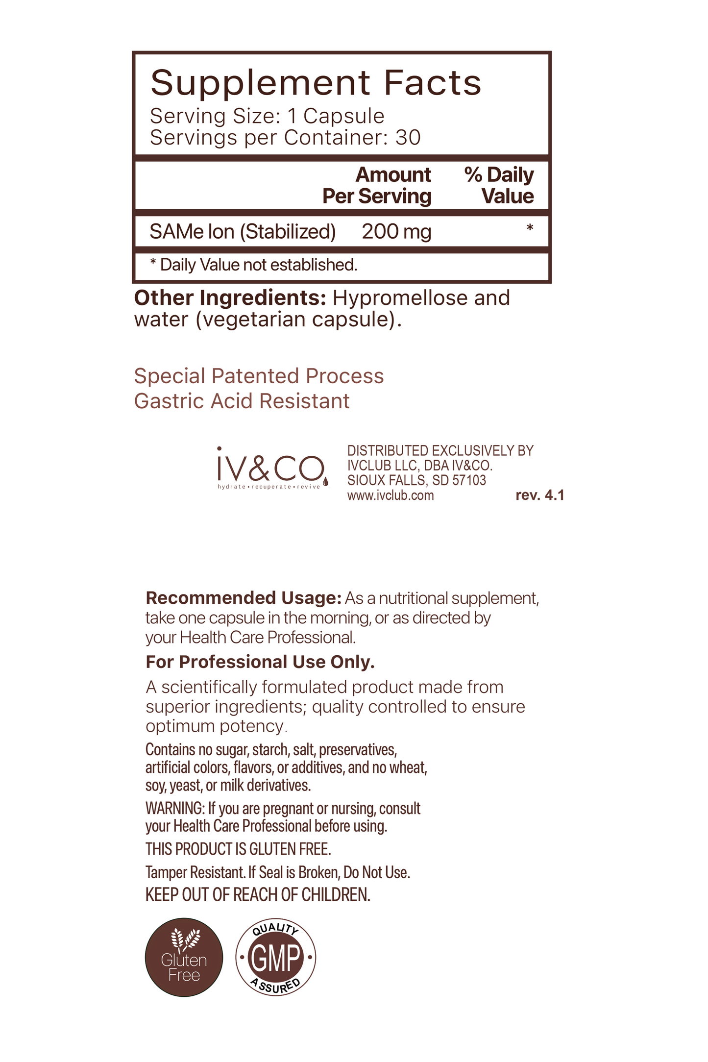 SAMe Metabolic Strength by iv&co