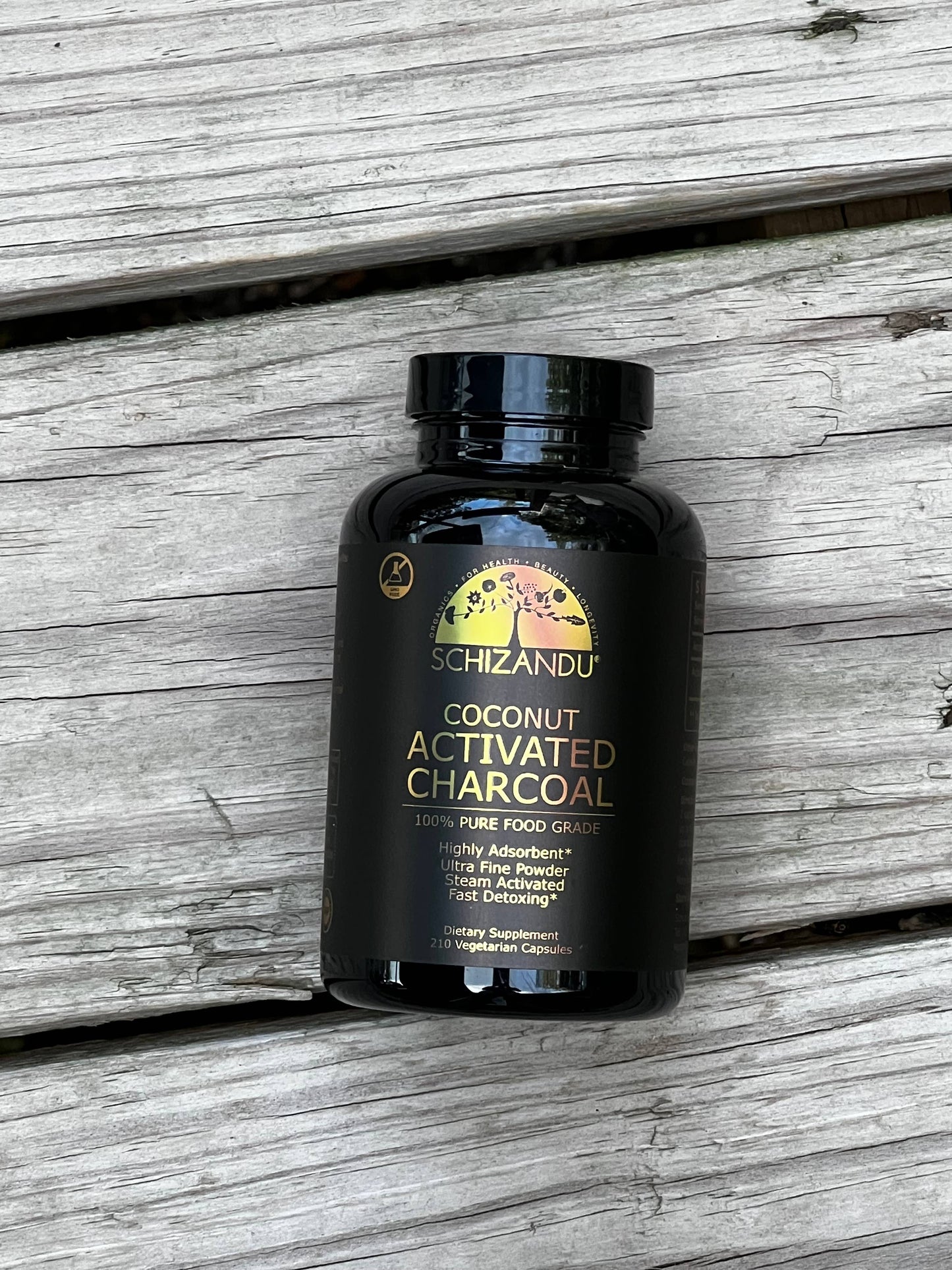 100% Food Grade Organic Coconut Activated Charcoal Capsules